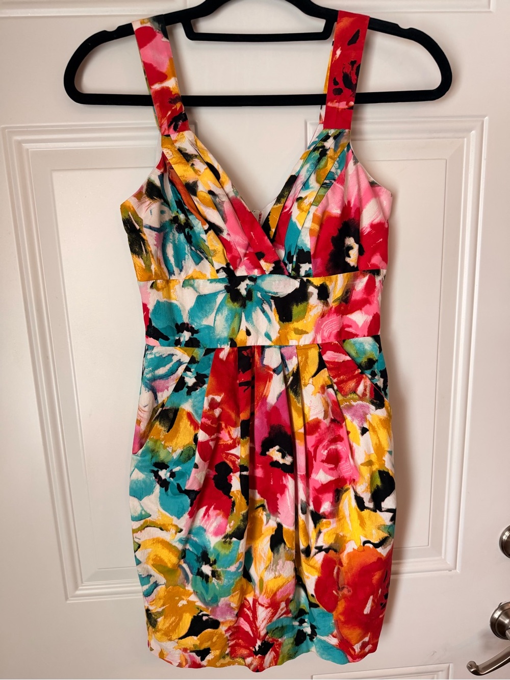 B. Darlin Vibrant Multicolor Watercolor Sundress
